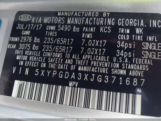 Kia Sorento 2.4l Lx Image 3