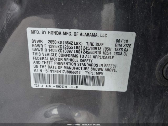 Honda Pilot Lx Image 13