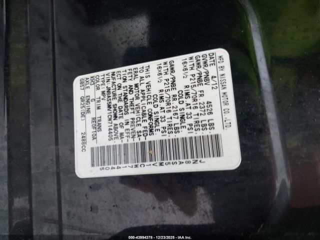 Nissan Rogue S Image 8