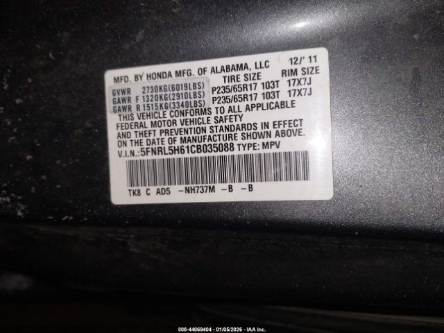 Honda Odyssey Ex-l Image 16