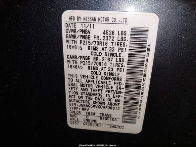 Nissan Rogue S Image 10