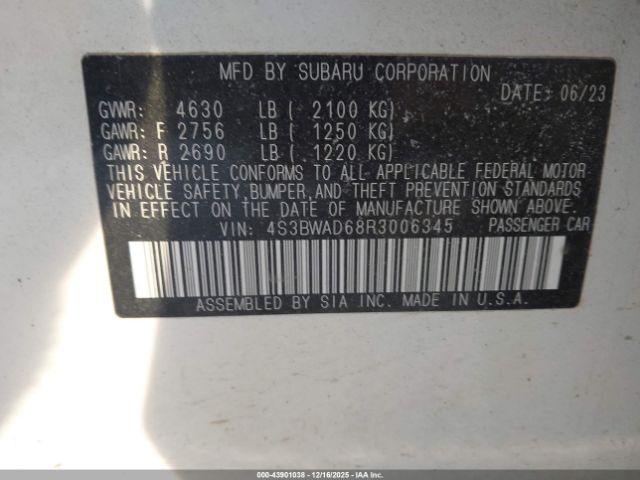 Subaru Legacy Premium Image 12