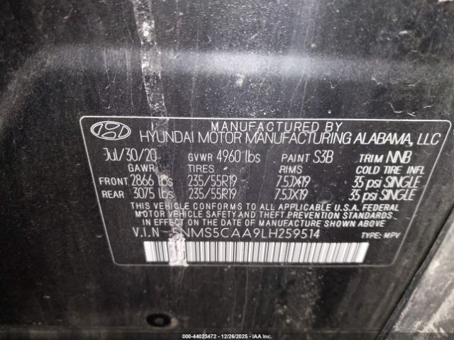 Hyundai SANTA FE Limited 2.0t Image 17